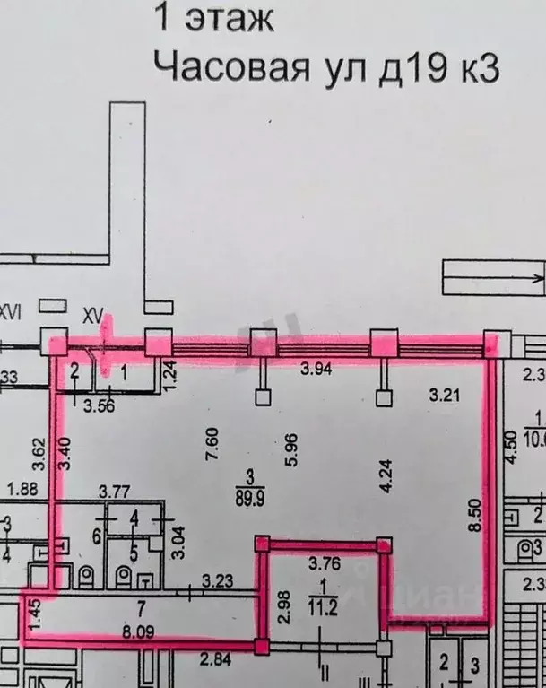 Помещение свободного назначения в Москва Часовая ул., 19к3 (114 м) - Фото 2