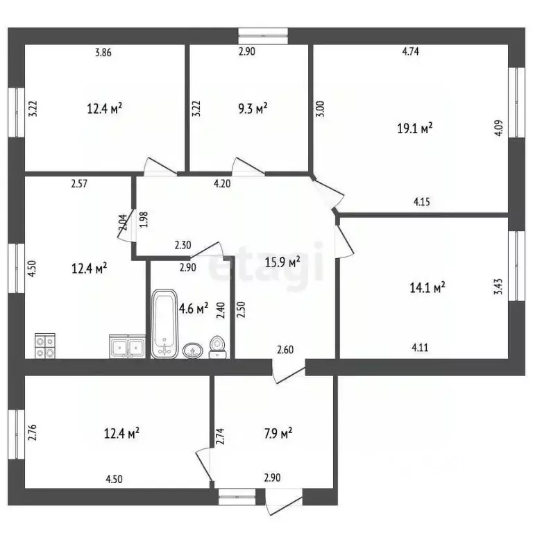 Дом в Мордовия, Краснослободск Первомайская ул. (88 м) - Фото 2