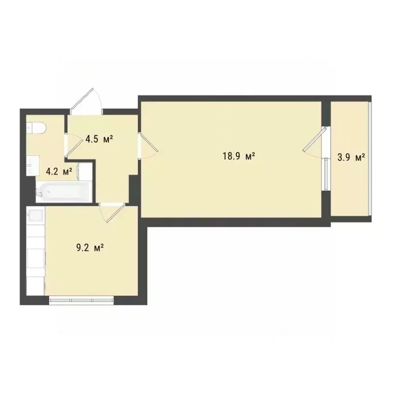 1-к кв. Омская область, Омск Заозерный мкр, ул. Сергея Тюленина, 4 ... - Фото 1