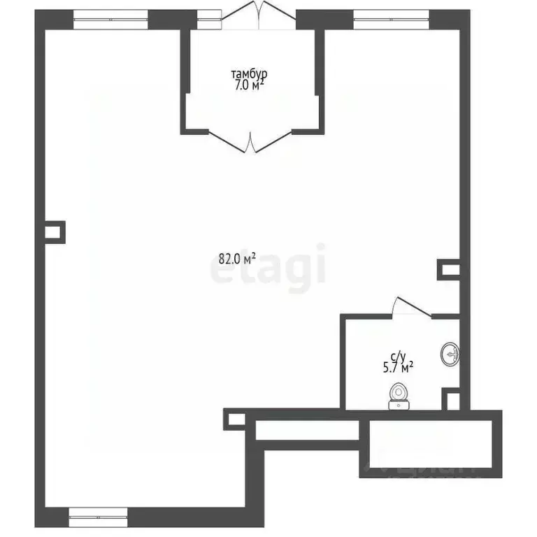 Помещение свободного назначения в Ярославская область, Рыбинск ... - Фото 1