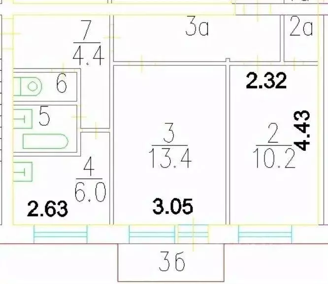 2-к кв. Москва 1-й Грайвороновский проезд, 2А (43.3 м) - Фото 2