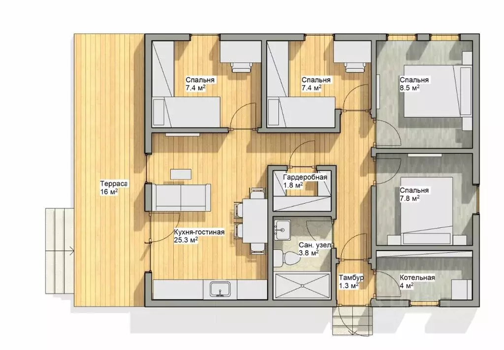 Дом в Новосибирская область, Новосибирский район, Каменский сельсовет, ... - Фото 2