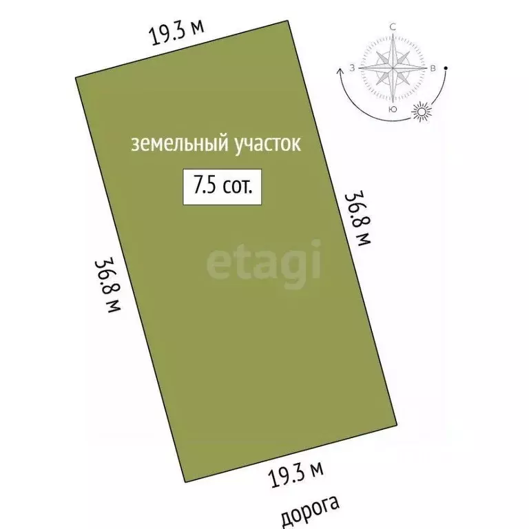 Участок в Тюменская область, Тюменский муниципальный округ, д. Елань  ... - Фото 1
