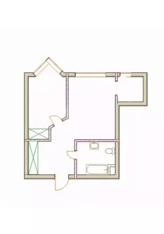 2-к кв. Иркутская область, Иркутск ул. Красноказачья, 84 (44.0 м) - Фото 1