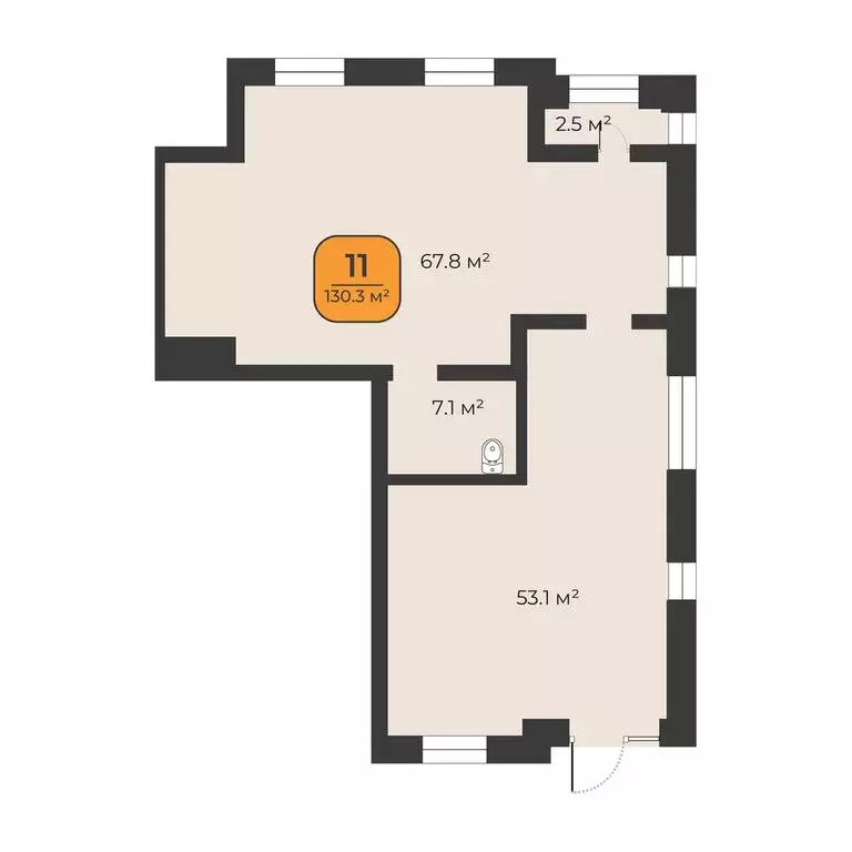 Помещение свободного назначения (130.3 м) - Фото 2