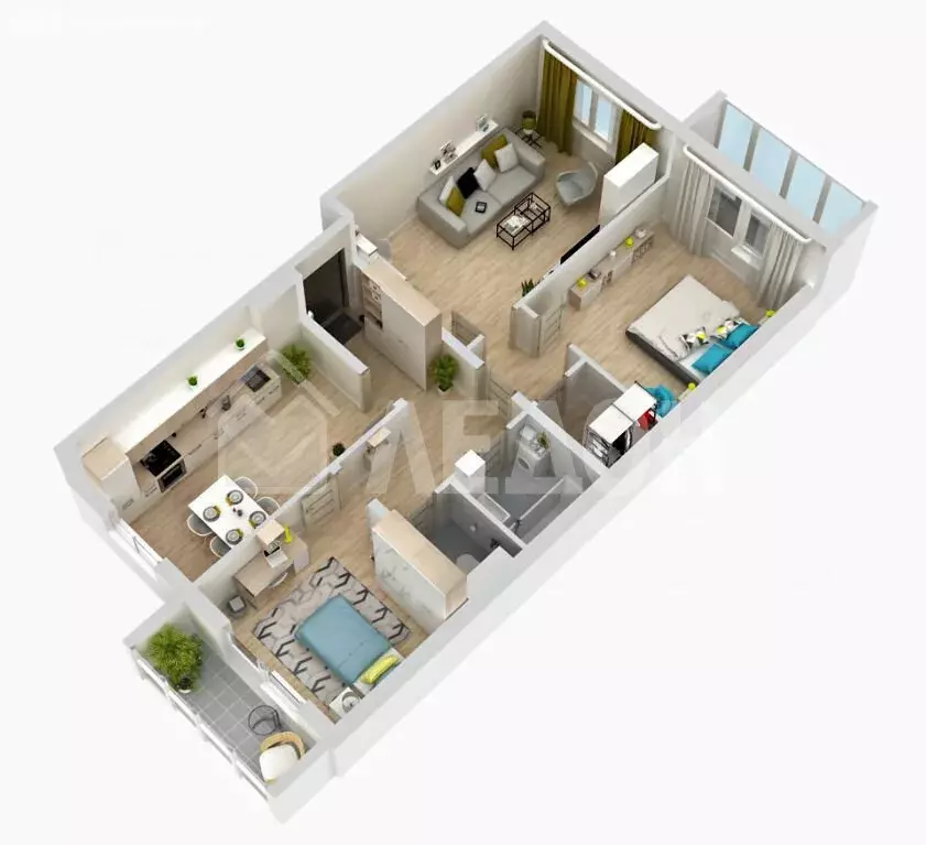 3-комнатная квартира: Омск, 6-й Амурский проезд, 16 (76.4 м) - Фото 2