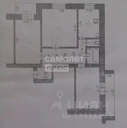 3-к кв. Ивановская область, Иваново ул. Бубнова, 72 (75.0 м) - Фото 1