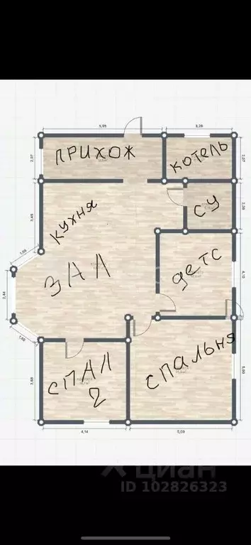 Дом в Томская область, Томский район, с. Корнилово пер. Магаданский ... - Фото 1