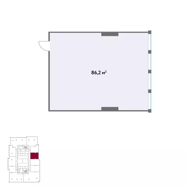Офис (86.2 м) - Фото 1