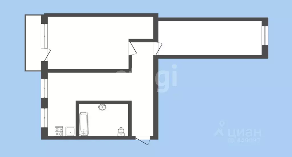 3-к кв. Смоленская область, Смоленск ул. Юрьева, 7 (60.0 м) - Фото 2