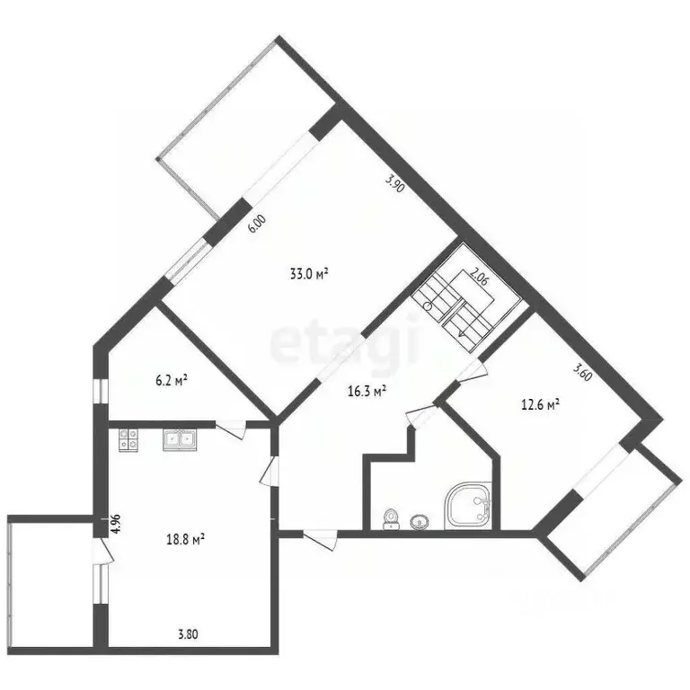 5-к кв. Крым, Симферополь ул. Киевская (180.7 м) - Фото 1