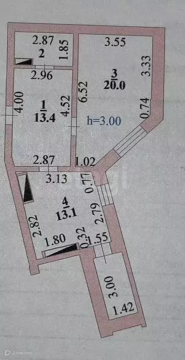 Продаётся 1-к квартира, 51.5 м - Фото 1