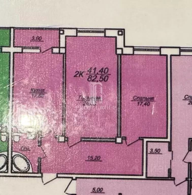 2-к кв. Дагестан, Махачкала просп. Имама шамиля (83.0 м) - Фото 2