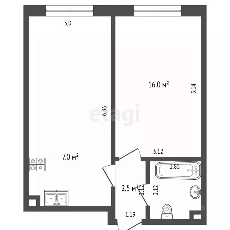 1-к кв. Москва ул. Красного Маяка, 26А (42.7 м) - Фото 2