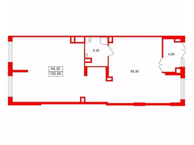 Помещение свободного назначения в Санкт-Петербург ул. Академика ... - Фото 2
