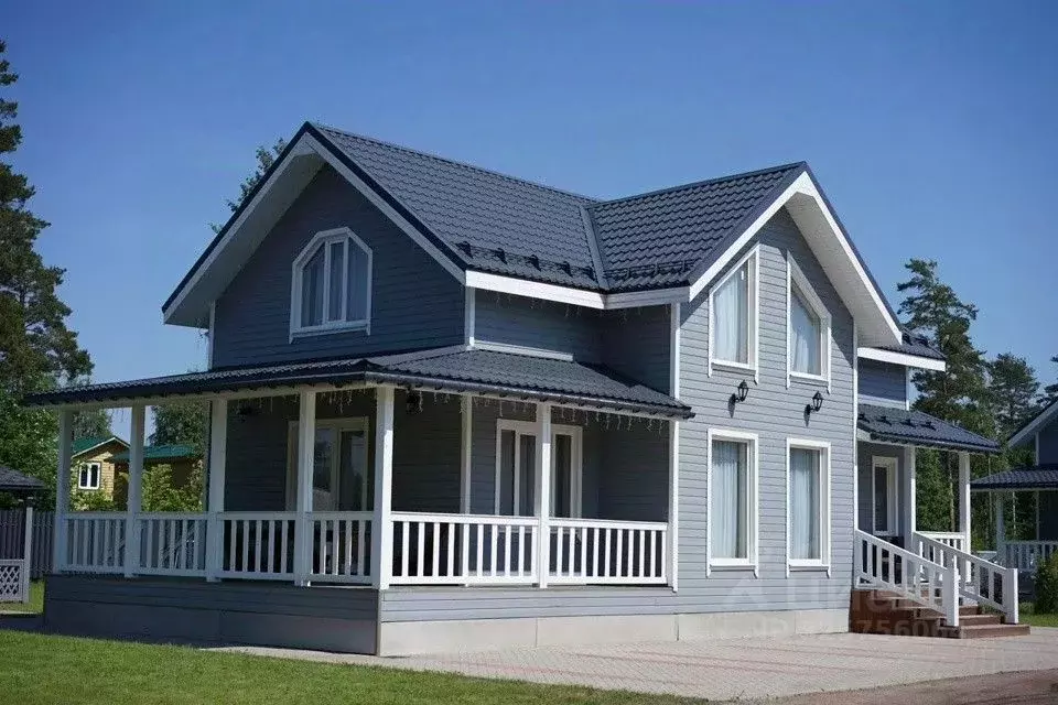 Дом в Ленинградская область, Приозерский район, Сосновское с/пос, д. ... - Фото 1