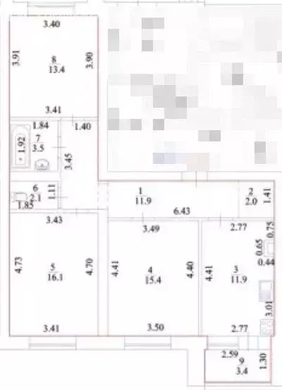3-комнатная квартира: Миловка, улица Аксакова, 3 (76 м) - Фото 0