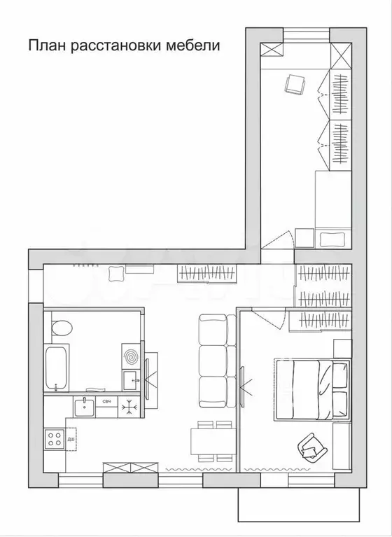 3-к. квартира, 58 м, 3/5 эт. - Фото 1