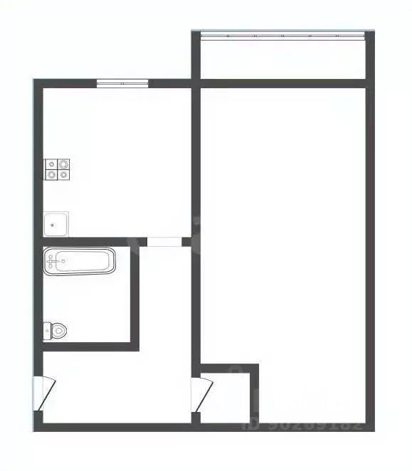 1-к кв. Кемеровская область, Прокопьевск Институтская ул., 52 (30.0 м) - Фото 2