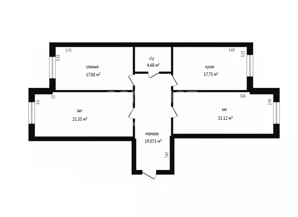 3-к кв. Дагестан, Дагестанские Огни ул. Козленко, 9А (100.87 м) - Фото 2
