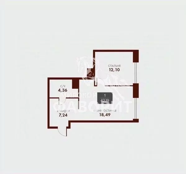 1-к кв. Оренбургская область, Оренбург Алтайская ул., 2/1 (42.19 м) - Фото 0