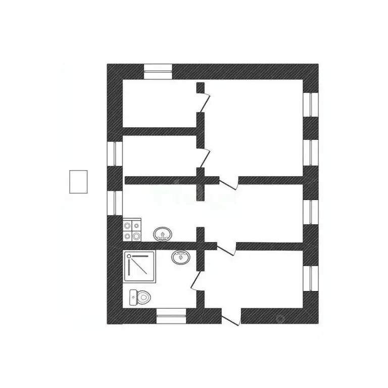Дом в Смоленская область, Дорогобуж Левобережная ул., 11 (68 м) - Фото 1