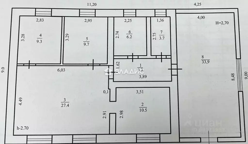Дом в Башкортостан, Стерлитамакский район, Отрадовский сельсовет, с. ... - Фото 2