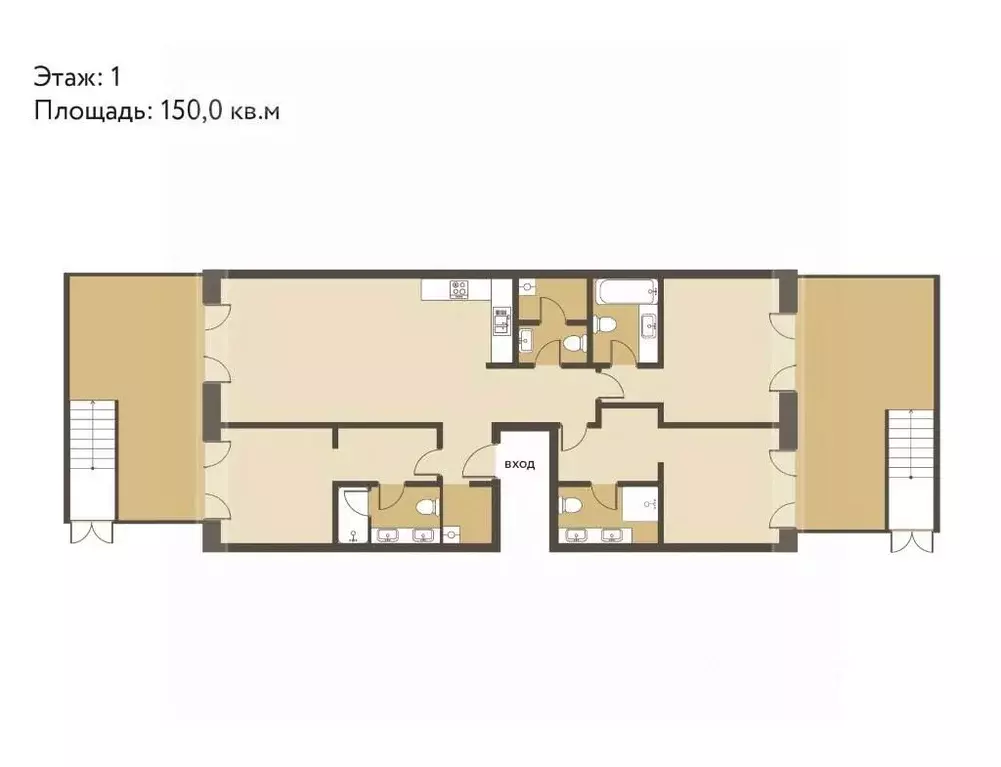 4-к кв. Москва ул. Братьев Фонченко, 1к7 (150.0 м) - Фото 2