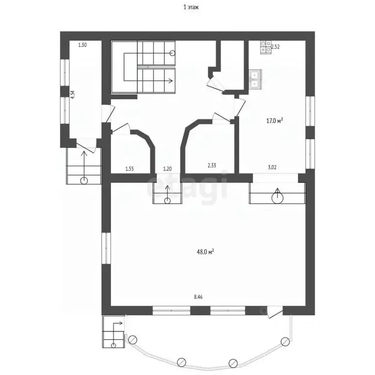 Дом в Татарстан, Альметьевск ул. Фурманова, 1 (178 м) - Фото 2