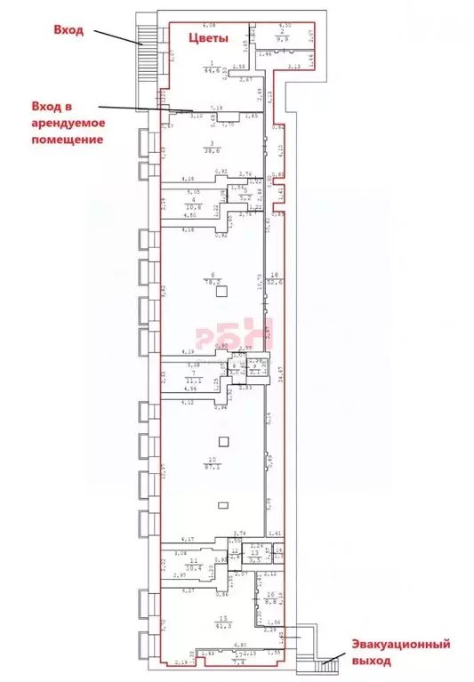 Помещение свободного назначения в Свердловская область, Екатеринбург ... - Фото 2