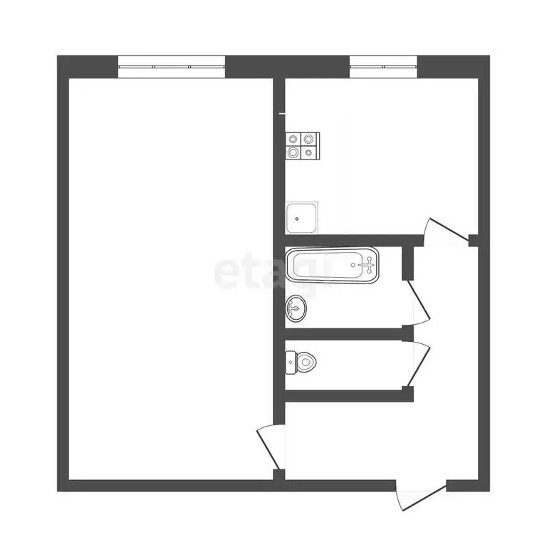 1-комнатная квартира: Саранск, улица Семашко, 22 (33.2 м) - Фото 1