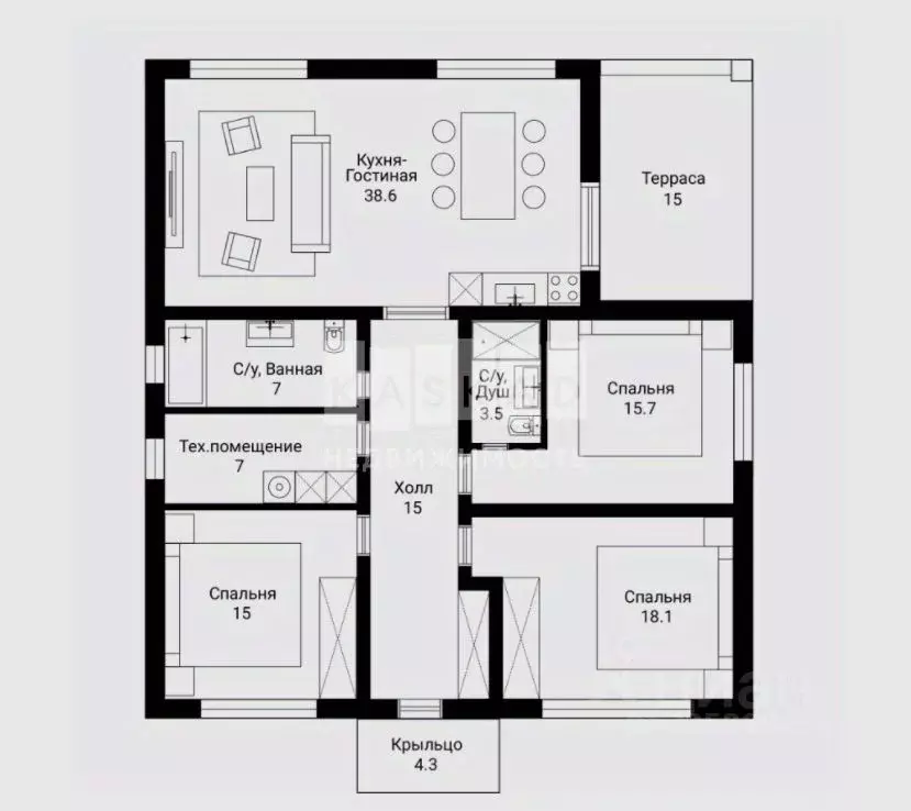 Коттедж в Московская область, Яхрома Дмитровский муниципальный округ, ... - Фото 2