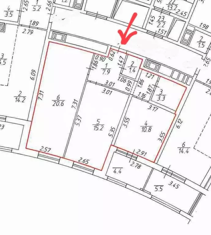 2-комнатная квартира: Санкт-Петербург, набережная Миклухо-Маклая, 3к1 ... - Фото 1