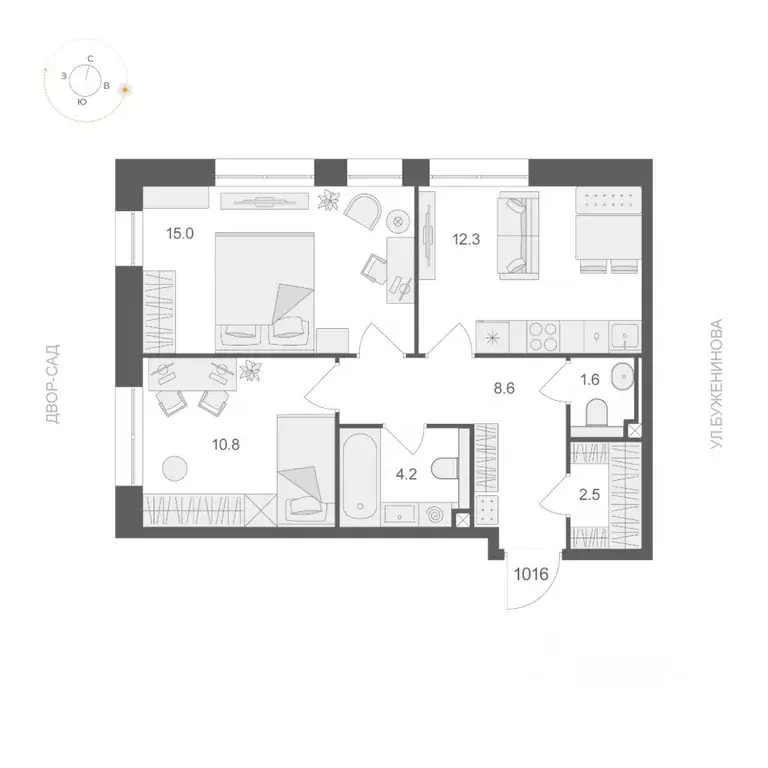 2-к кв. Москва Электрозаводская ул., 60 (55.0 м) - Фото 0