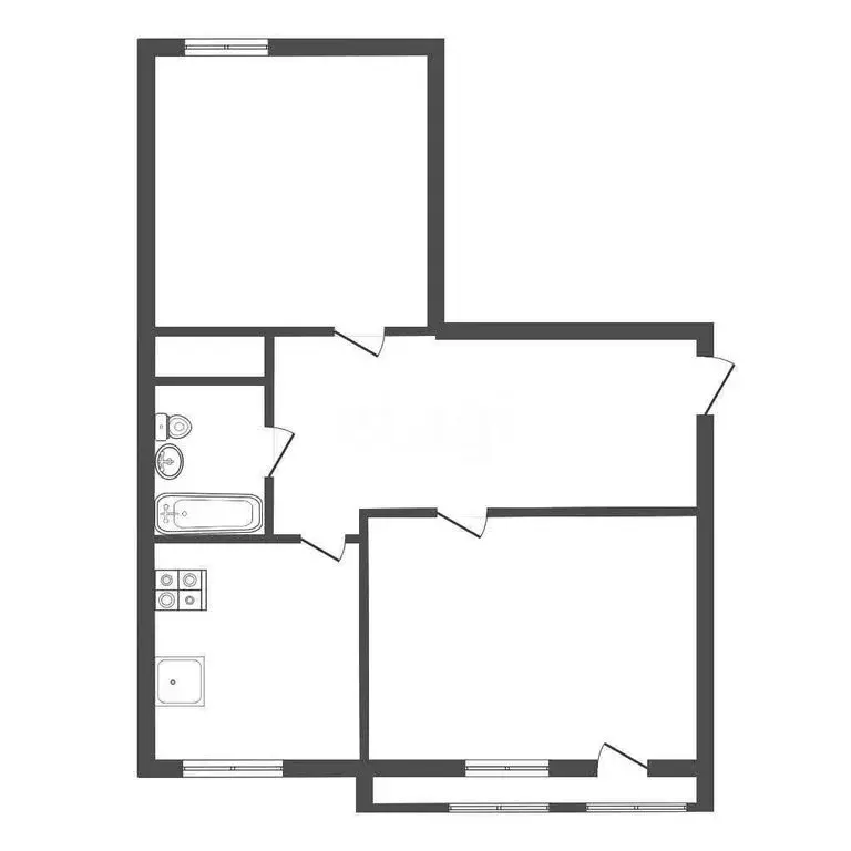 2-комнатная квартира: Тула, улица Калинина, 20к1 (44.2 м) - Фото 1