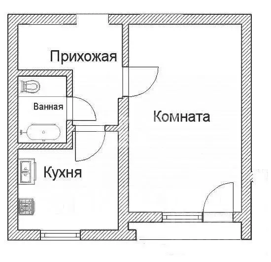 1-к кв. Новосибирская область, Новосибирск ул. Печатников, 1 (29.2 м) - Фото 2