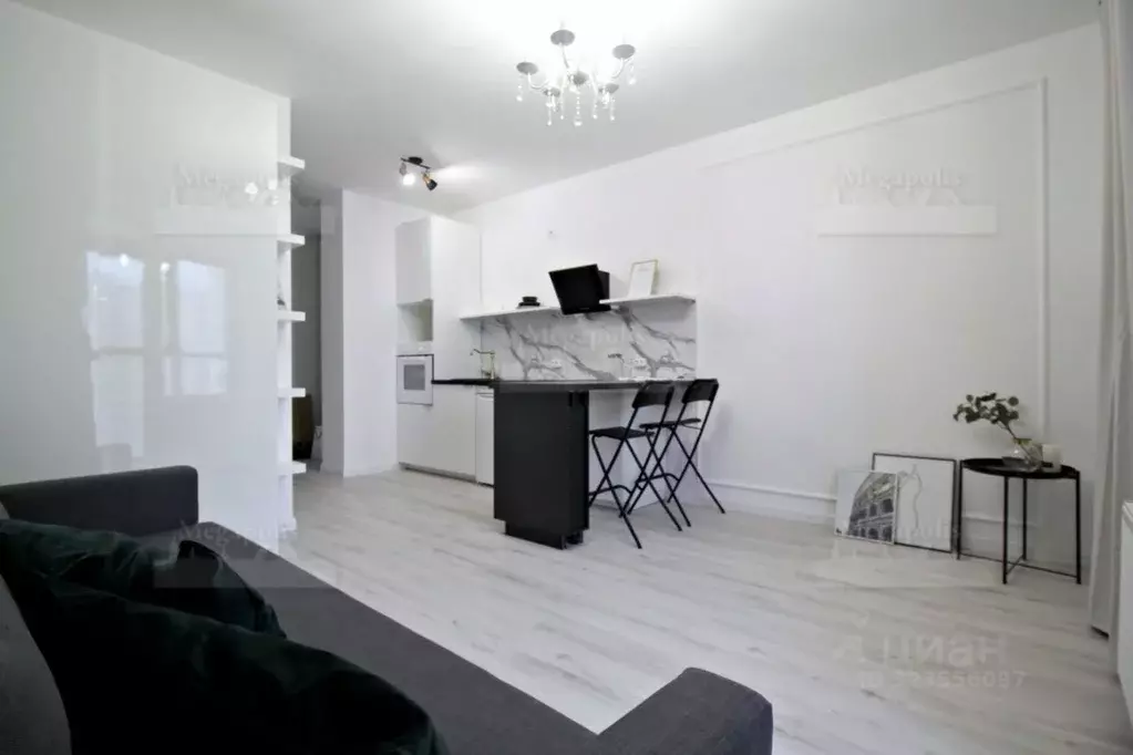 Студия Санкт-Петербург ул. Дыбенко, 8к2 (32.0 м) - Фото 1