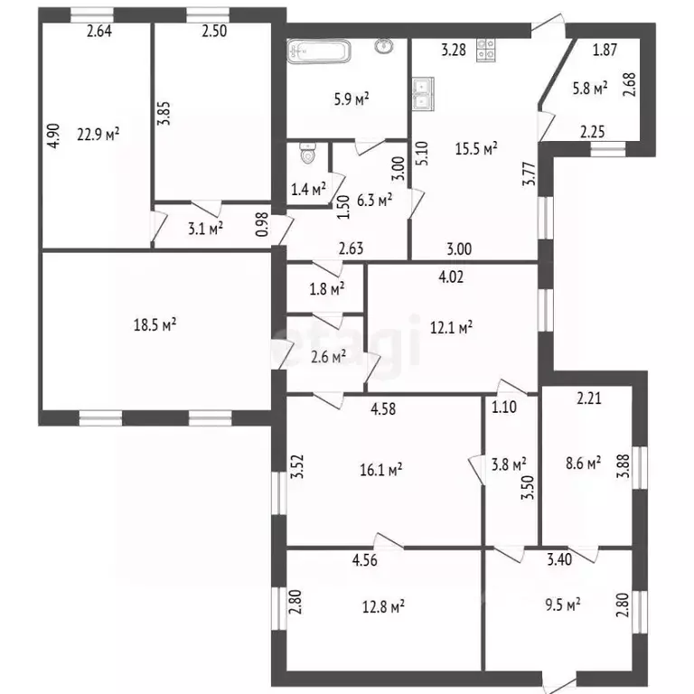 5-к кв. Санкт-Петербург просп. Большой Васильевского острова, 64/5 ... - Фото 2