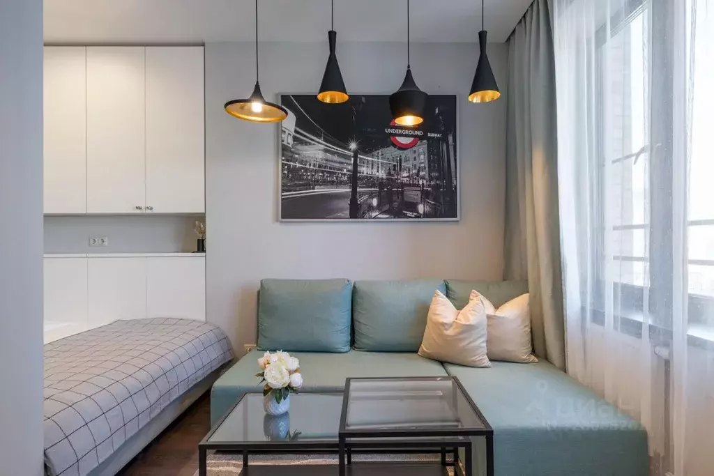 Студия Москва Новодмитровская ул., 2к5 (28.0 м) - Фото 1