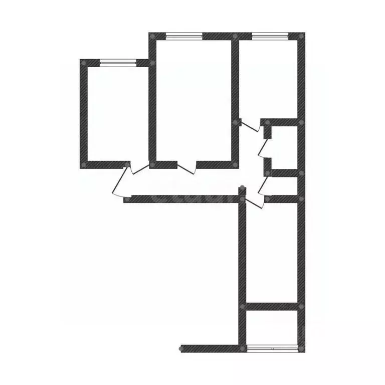 3-к кв. Воронежская область, Воронеж Новосибирская ул., 27 (63.7 м) - Фото 2