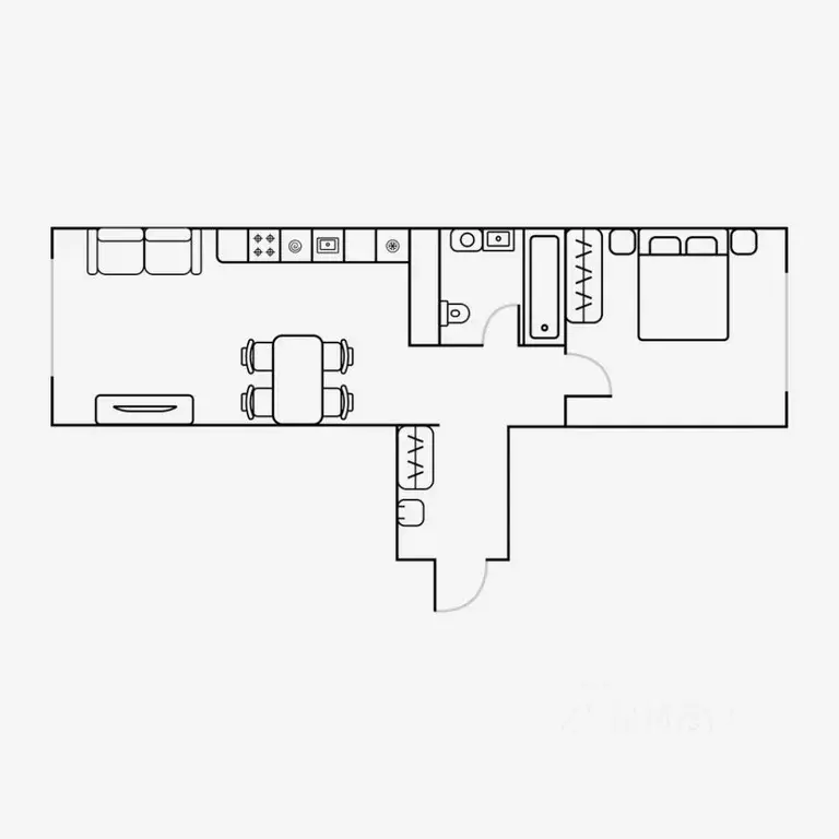 2-к кв. Свердловская область, Екатеринбург ул. Шаумяна, 24 (45.0 м) - Фото 1