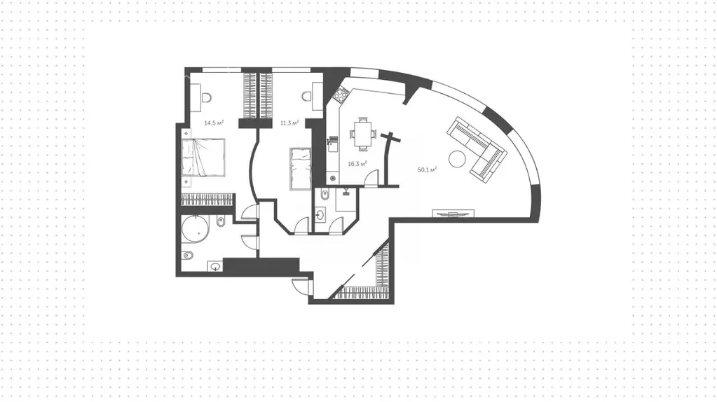 3-к кв. Москва ул. Крылатские Холмы, 33К3 (115.0 м) - Фото 1