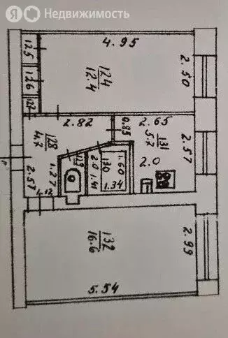 2-комнатная квартира: Киров, Подгорная улица, 3 (44 м) - Фото 1