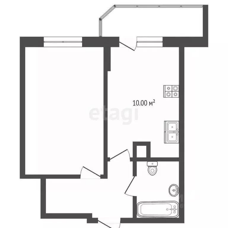 1-к кв. Московская область, Красногорск бул. Космонавтов, 17 (38.9 м) - Фото 1