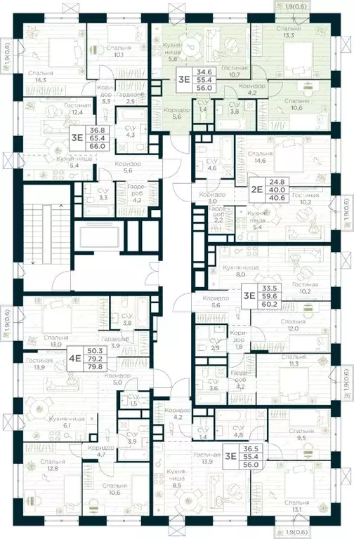 2-к кв. Башкортостан, Уфа Глумилино жилрайон, Урман Сити жилой ... - Фото 2