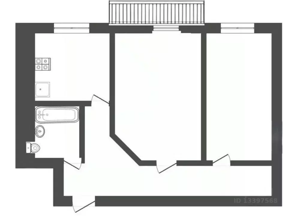 2-к кв. Тверская область, Тверь ул. Орджоникидзе, 47 (41.0 м) - Фото 2