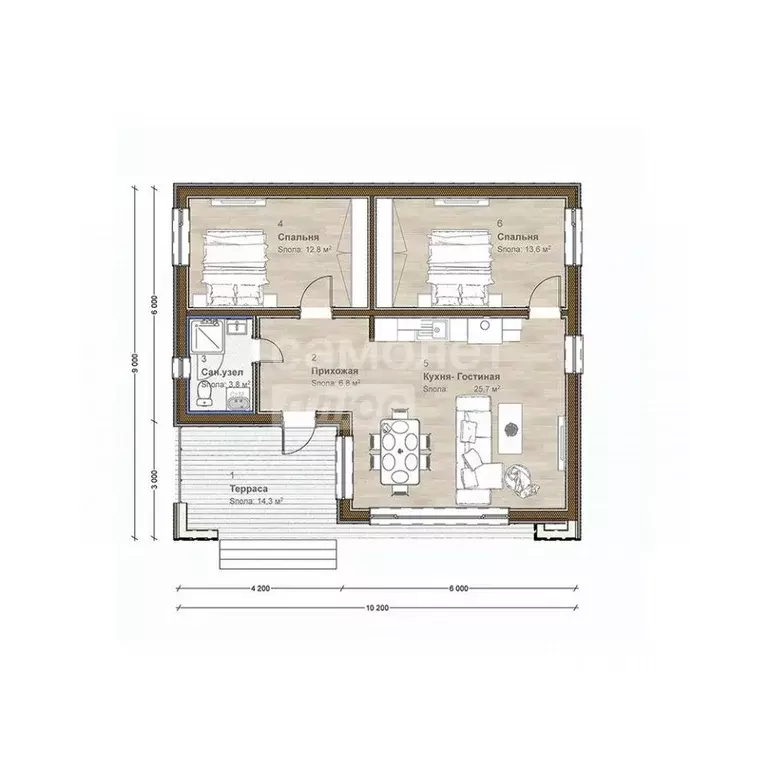 Дом в Московская область, Дмитровский муниципальный округ, Ассаурово ... - Фото 2