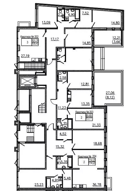 2-к кв. Санкт-Петербург ул. Чапаева, 17к2 (113.4 м) - Фото 1