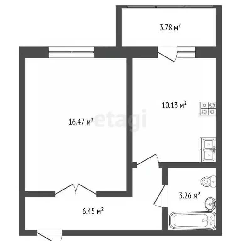 1-к кв. Ульяновская область, Ульяновск Новый Город мкр, просп. ... - Фото 1
