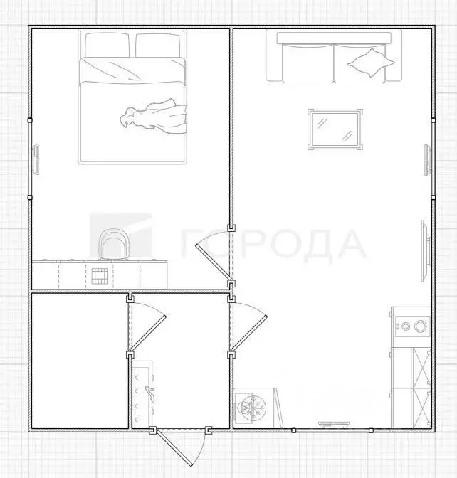 Дом в Алтайский край, Первомайский район, Мечта СНТ 817Б (36 м) - Фото 1